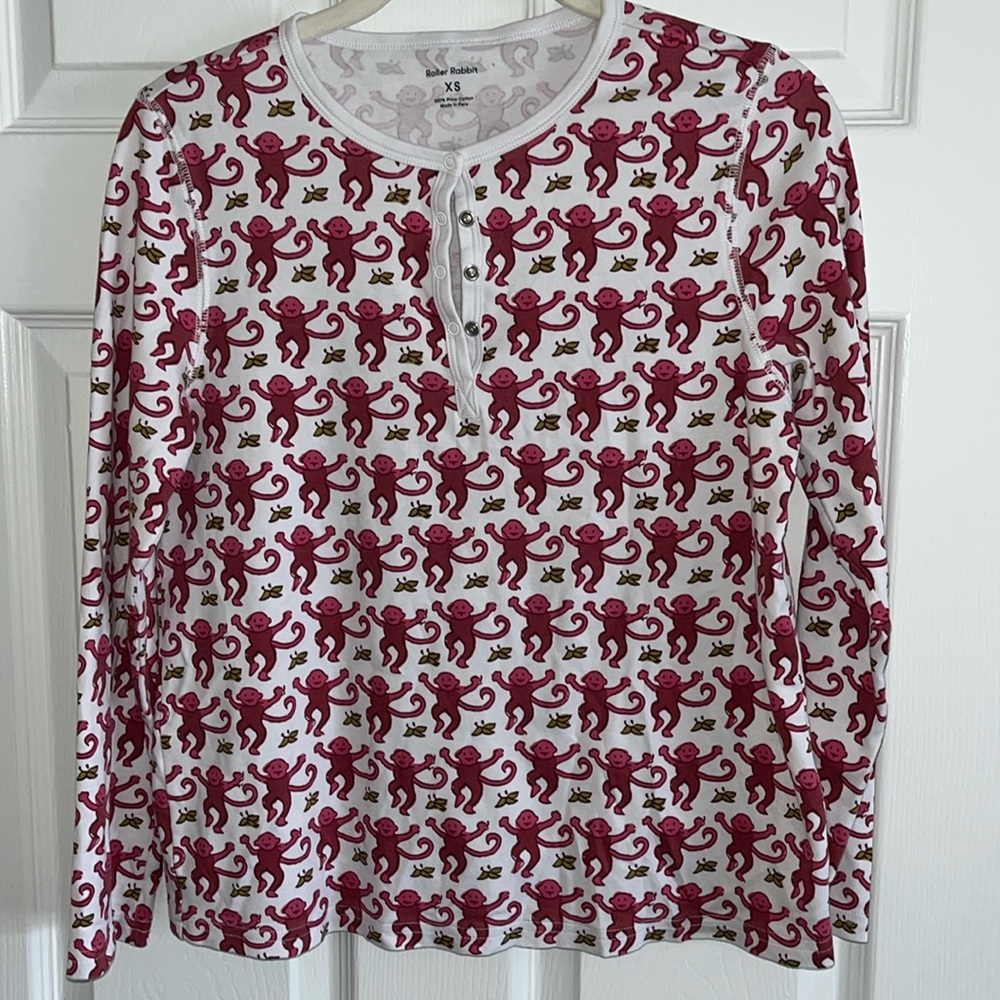 NWOT Roller Rabbit pj top ONLY